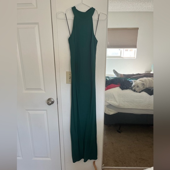 NWT Reformation Filippa Sleeveless Midi Dress in Emerald Green - Picture 5 of 7